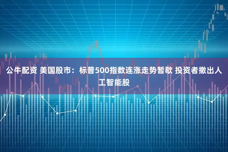 公牛配資 美國股市：標普500指數(shù)連漲走勢暫歇 投資者撤出人工智能股